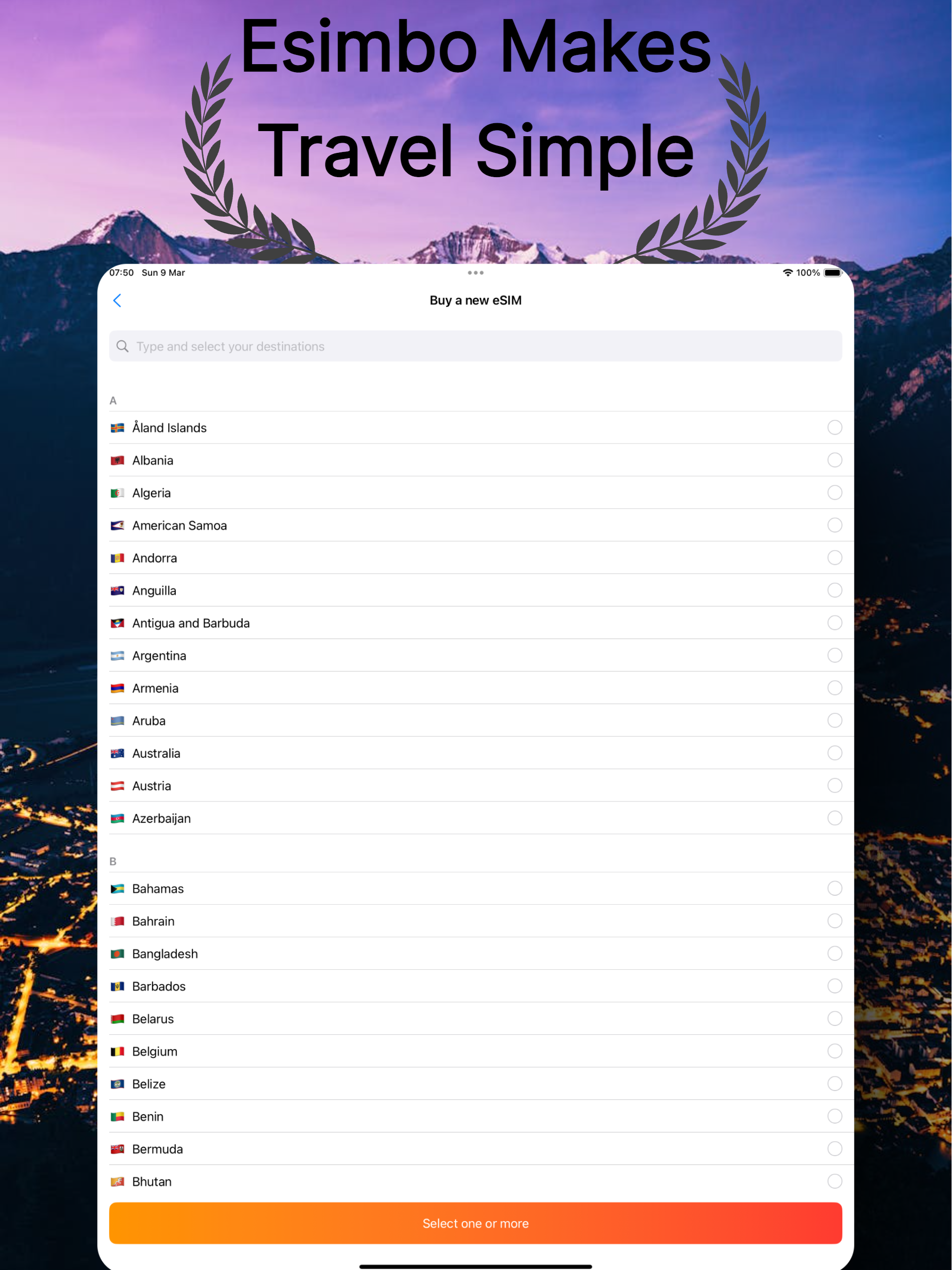 Esimbo: eSIM Travel Data Card
