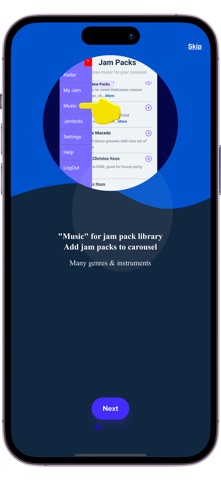 Jamables Live Music Together iPhone screenshot
