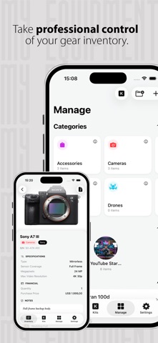 My Equipment screenshot