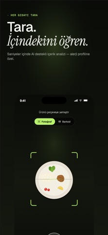 Alerji ve İntölerans - Gıda AI screenshot