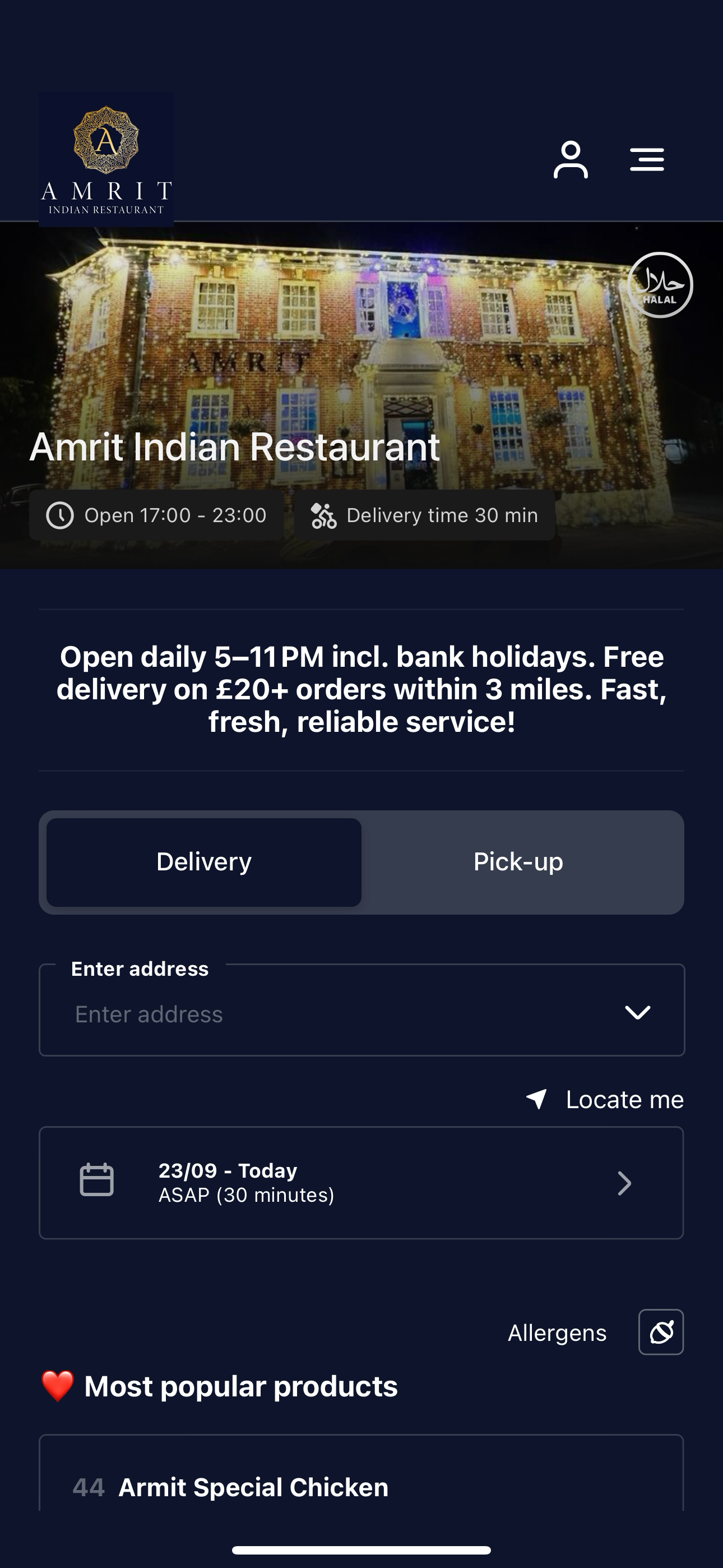 Amrit Indian Restaurant UK