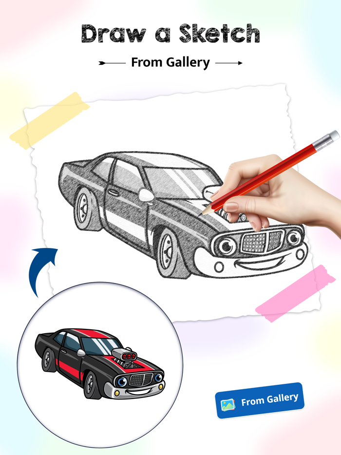 AR Drawing Sketch with Camera