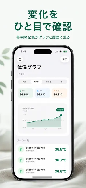 基礎体温記録 screenshot 4