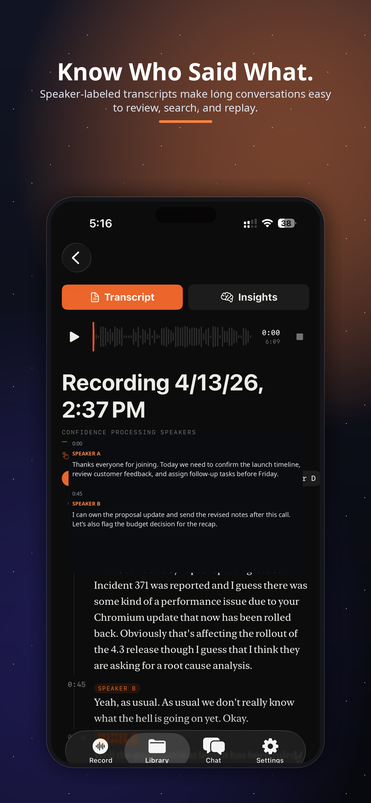 Verbatim IQ: Voice to Text