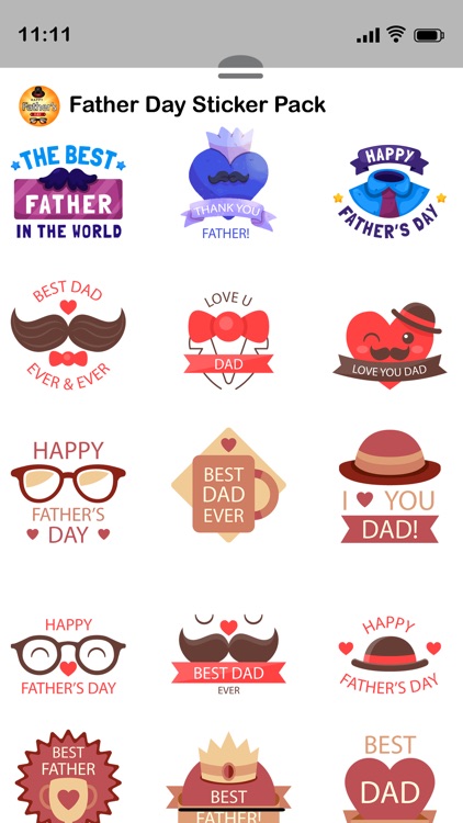 Fathers Day Sticker Pack