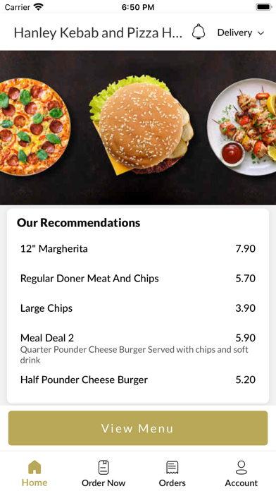 Hanley Kebab and Pizza House Screenshot