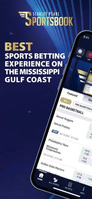 Scarlet Pearl Sportsbook screenshot 1