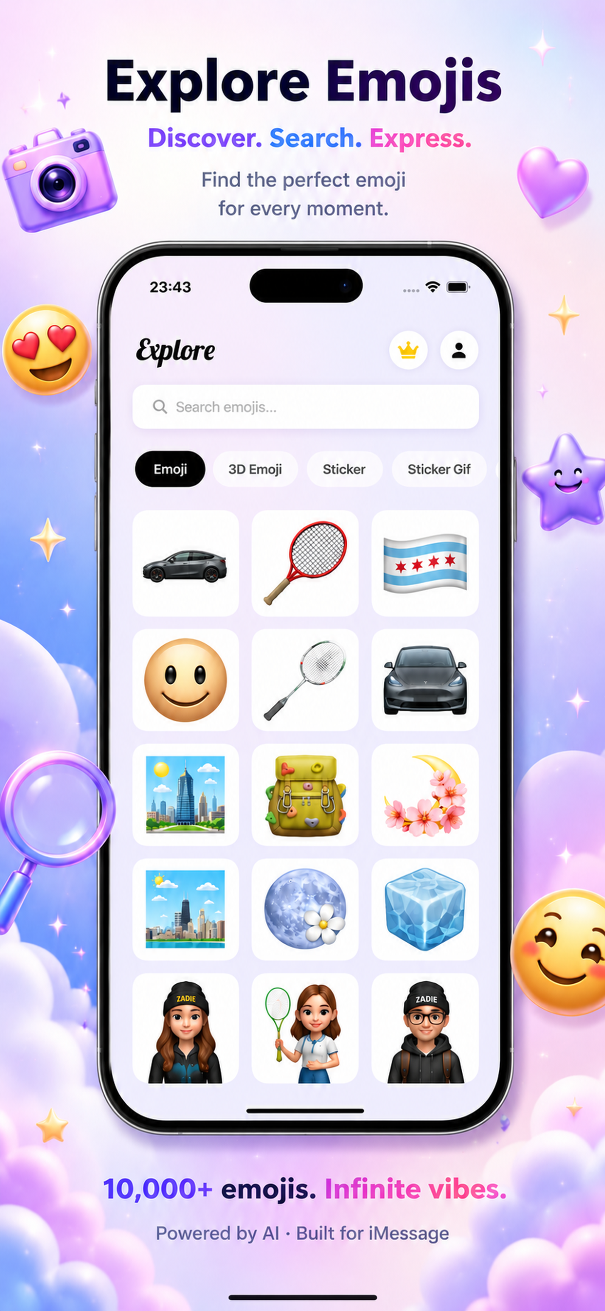 Vmoji - AI Gen Emoji & Mix screenshot 5
