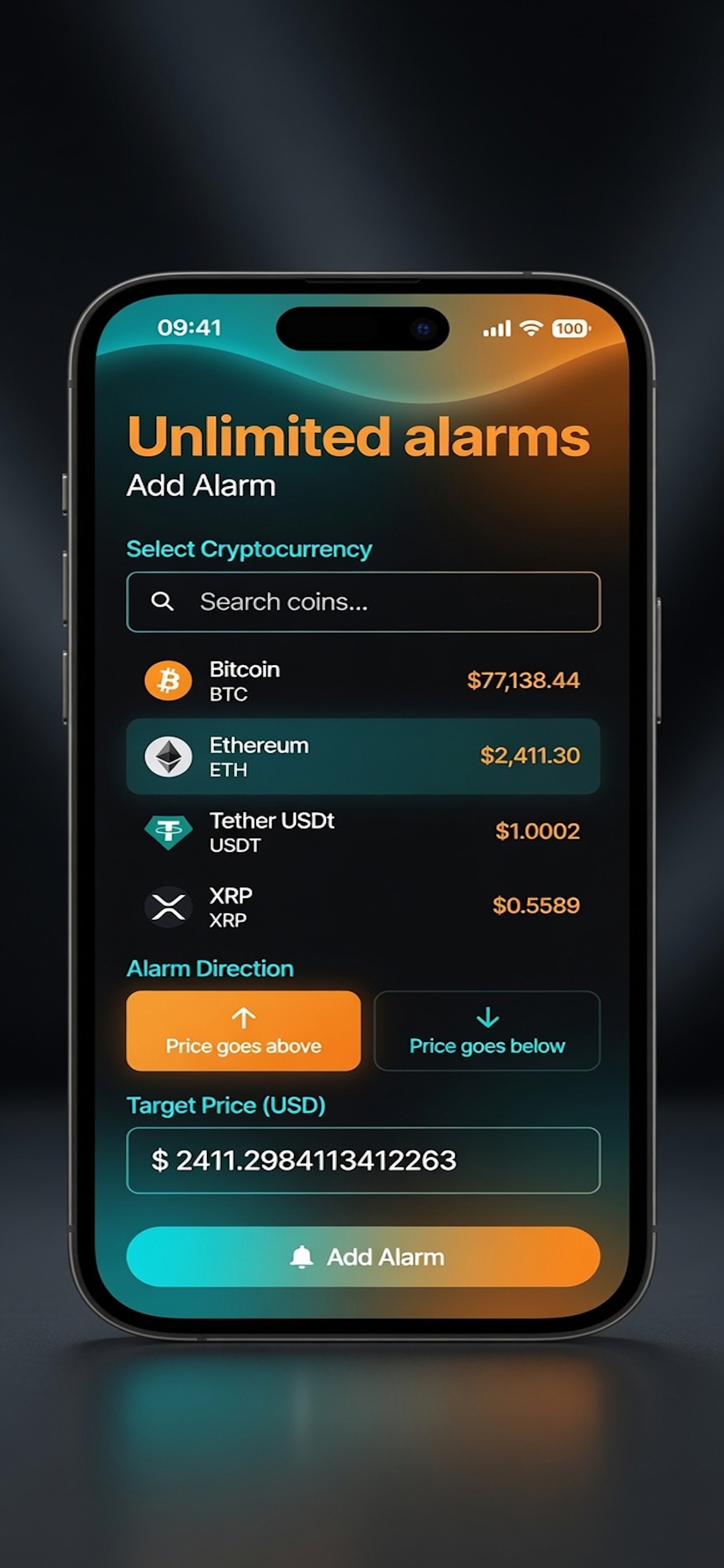 Satoshi Alarm screenshot 2