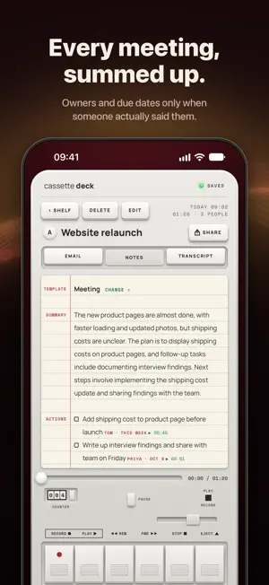 Cassette: AI Note Taker screenshot 2