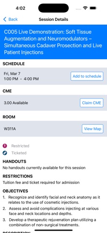 AAD Meetings screenshot