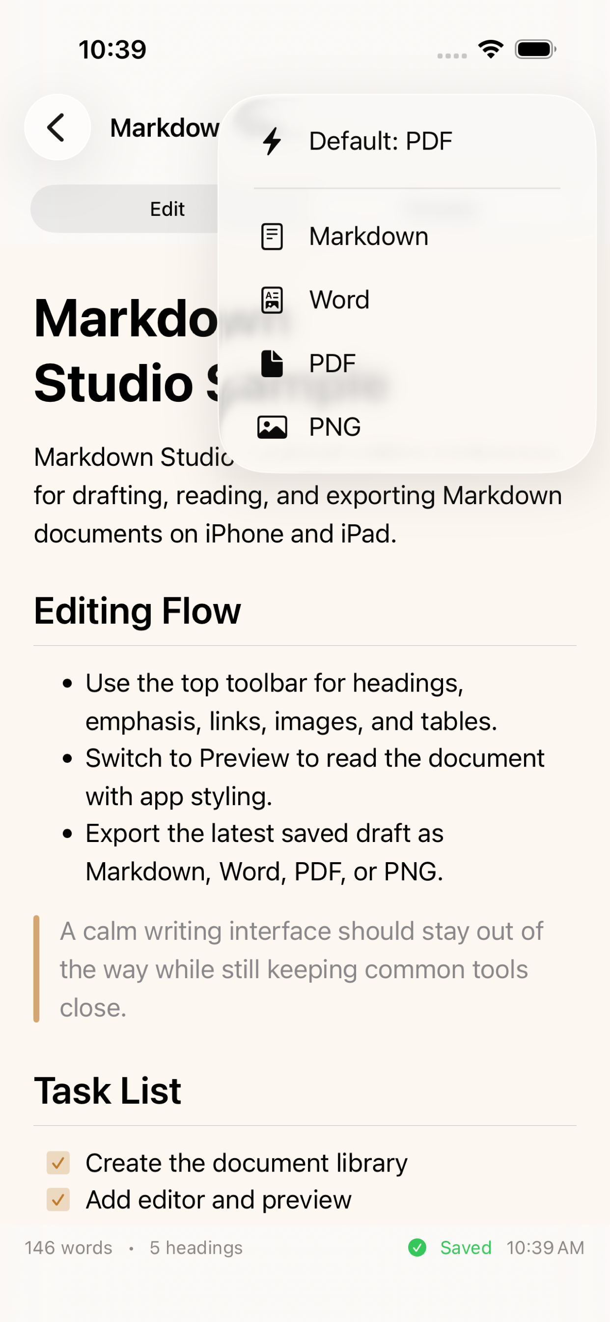 Markdown Studio Writer