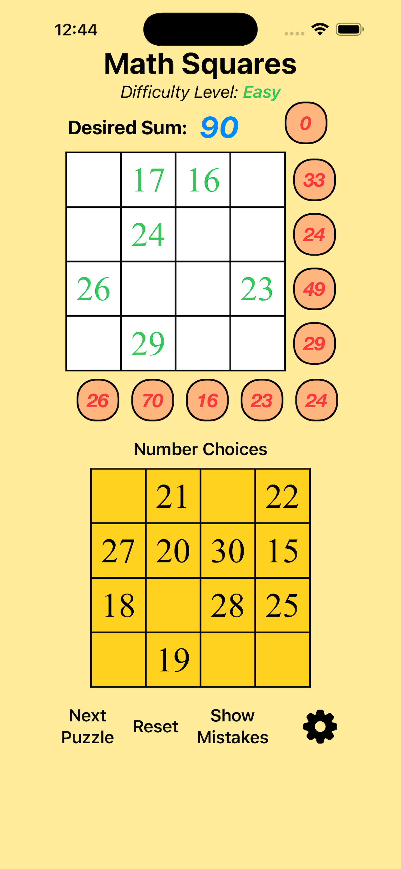 Math Magic Squares screenshot 2