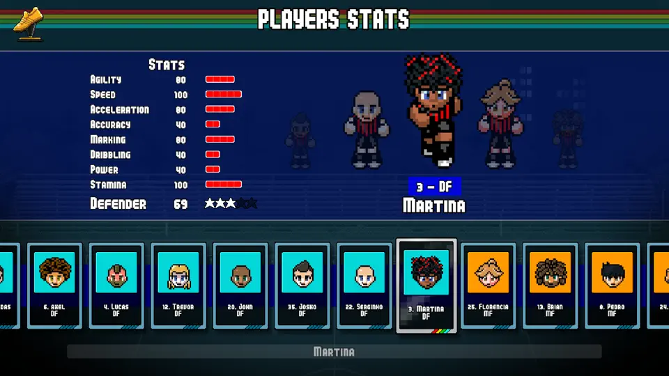 Captura de pantalla de Pixel Cup Soccer - Mobile en iPhone 6
