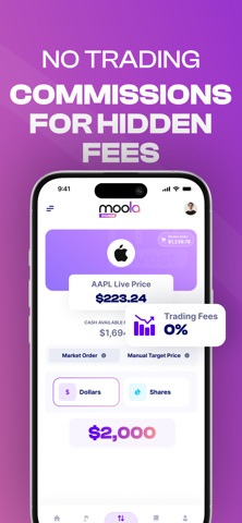 Moola Invest: Easier Investing iPhone screenshot