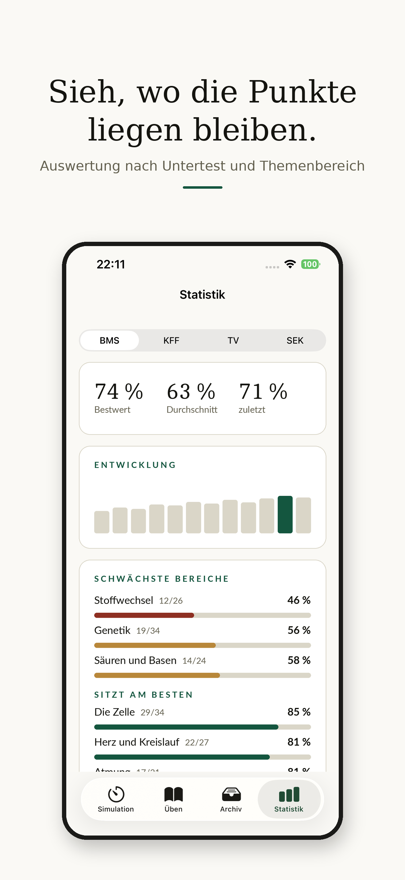 MedAT Trainer – Aufnahmetest screenshot 5