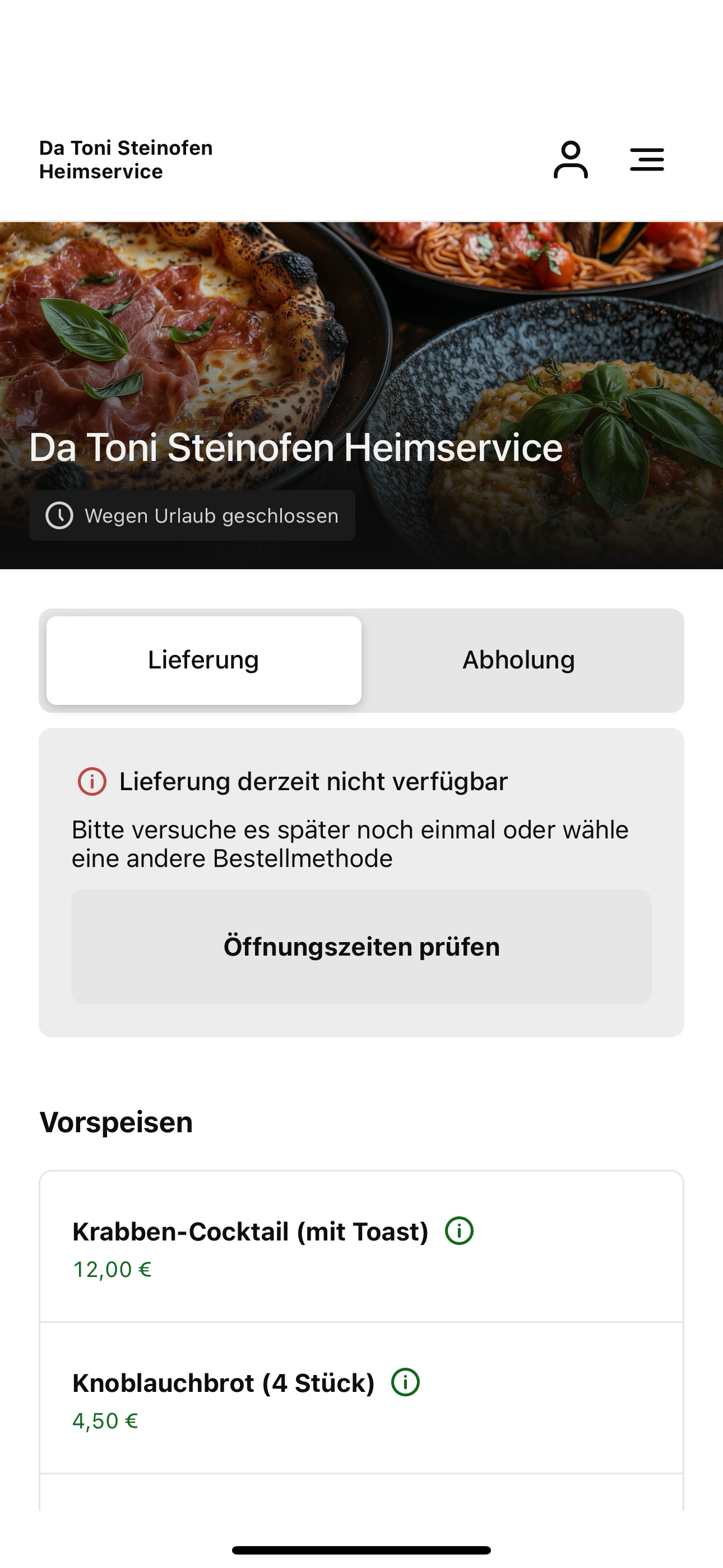 Da Toni Steinofen Heimservice