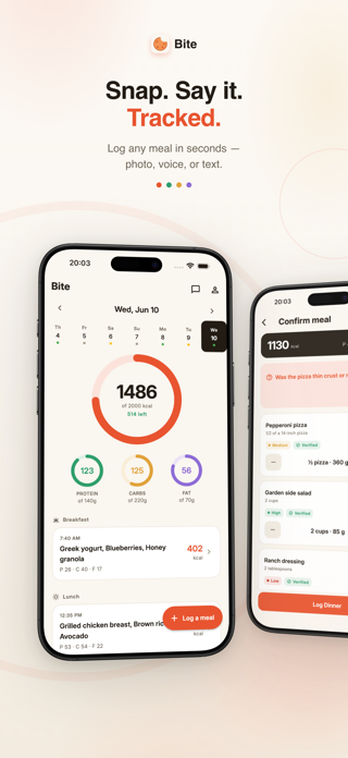 Bite: AI Calorie Tracker Screenshot 3 of 6