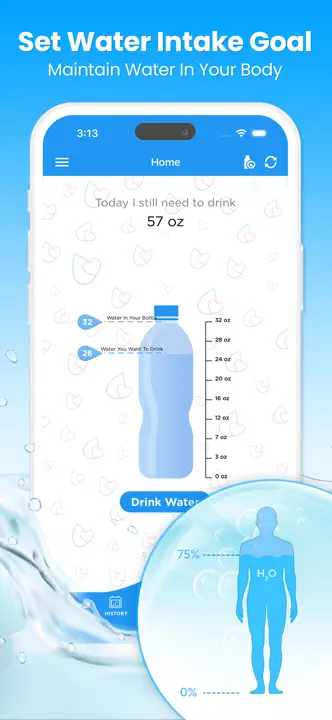 Drink Water Reminder Pro: Screenshot 1 von 5