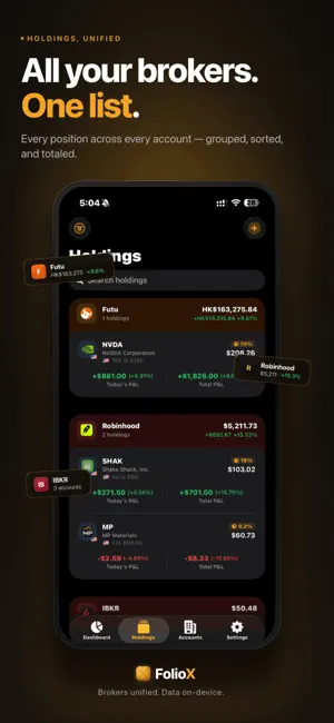 FolioX: Stock & Crypto Tracker screenshot 3