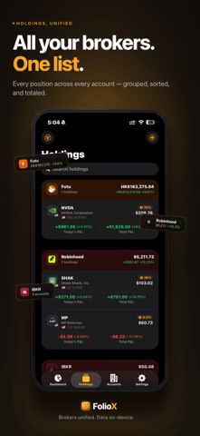 FolioX: Stock & Crypto Tracker Screenshot 3 of 6