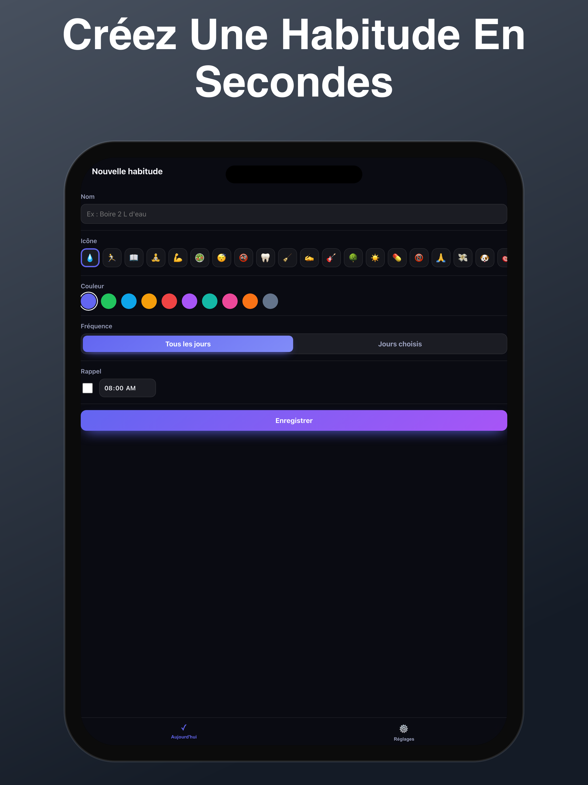 Tempo — Suivi d'habitudes screenshot 7