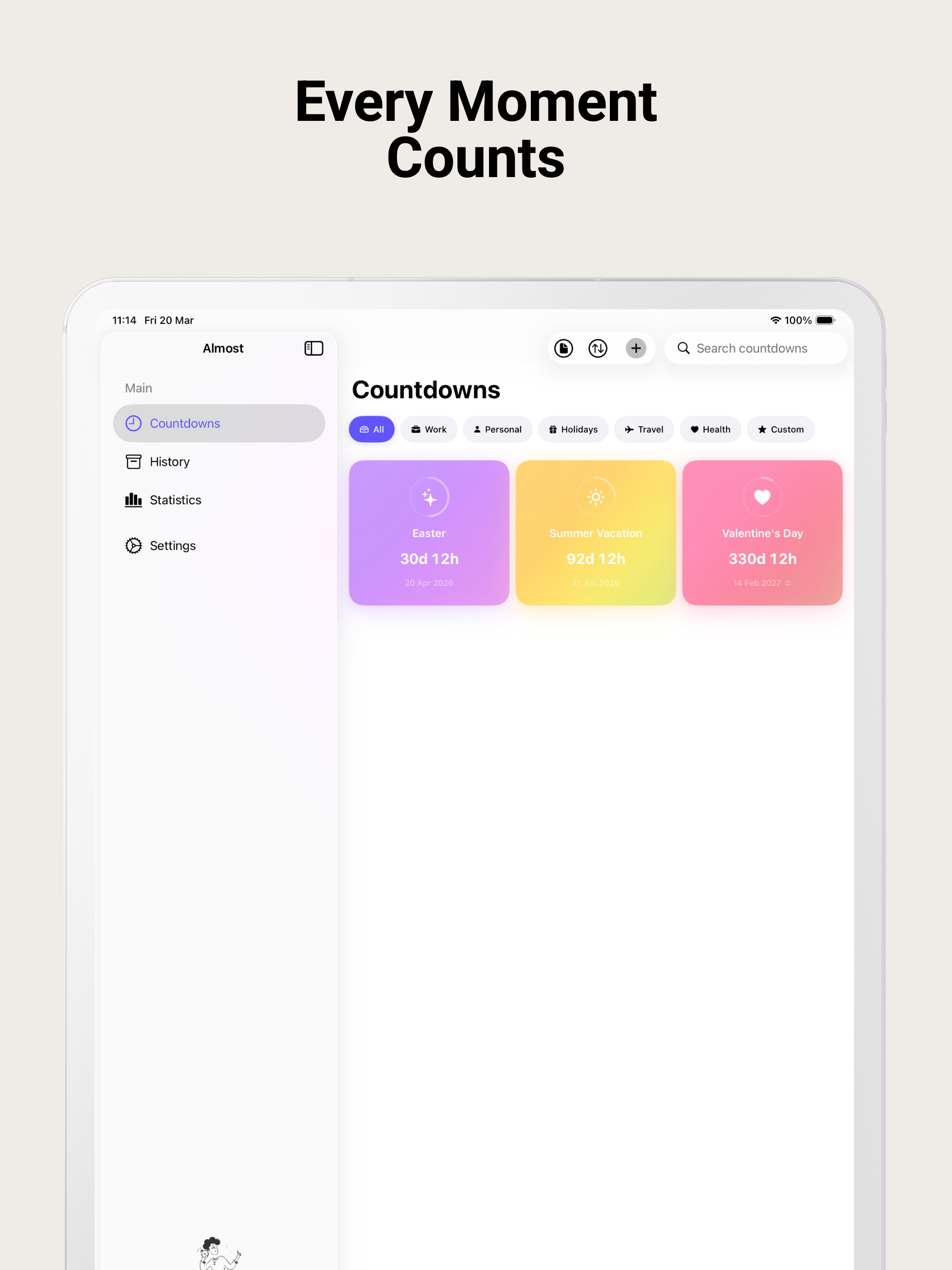 Almost: Countdown & Day Widget screenshot 8