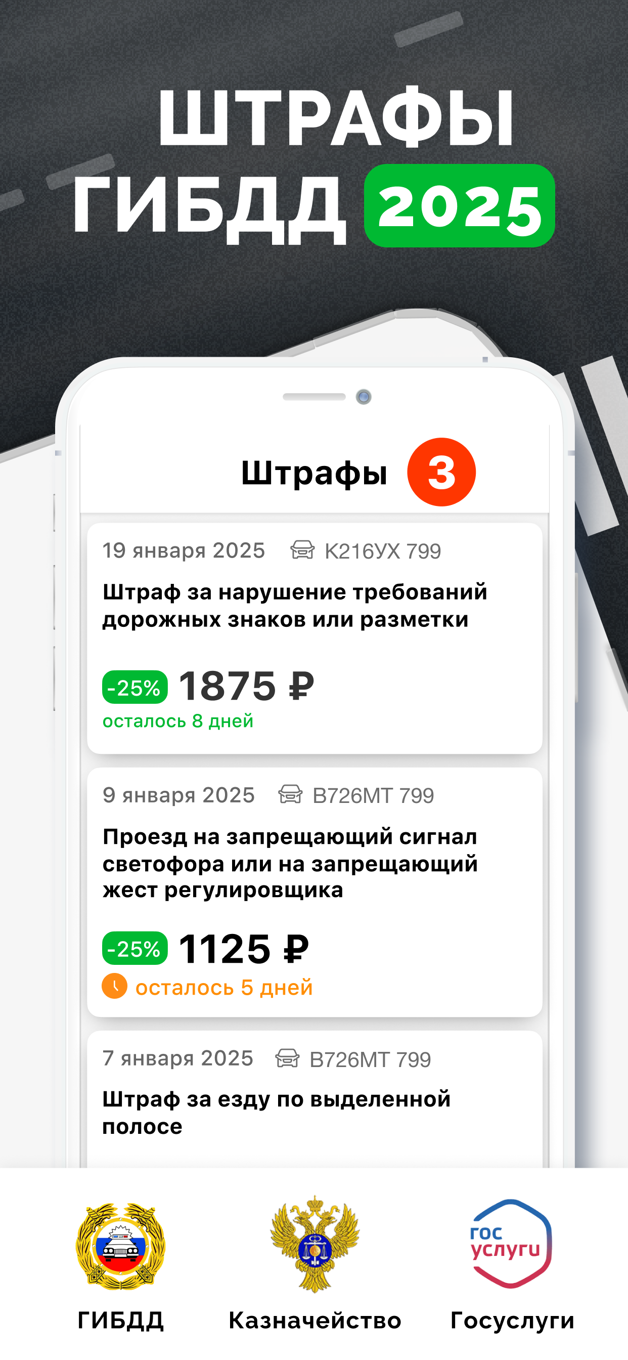 Штрафы ГИБДД и ПДД официальные