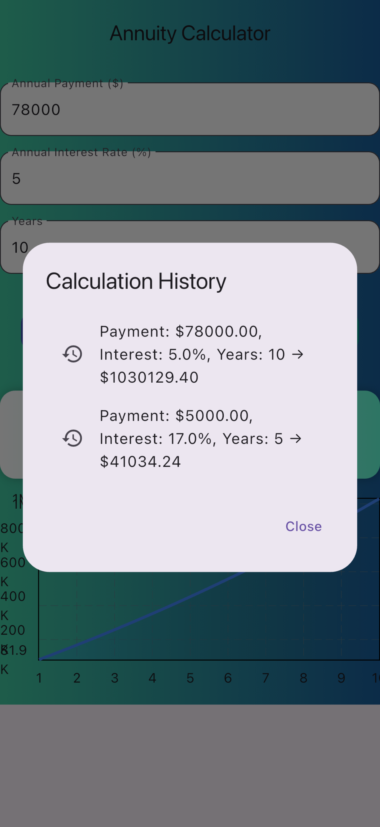 Annuity Growth Calculator screenshot 3