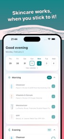 Glimmer: Skincare Tracker screenshot