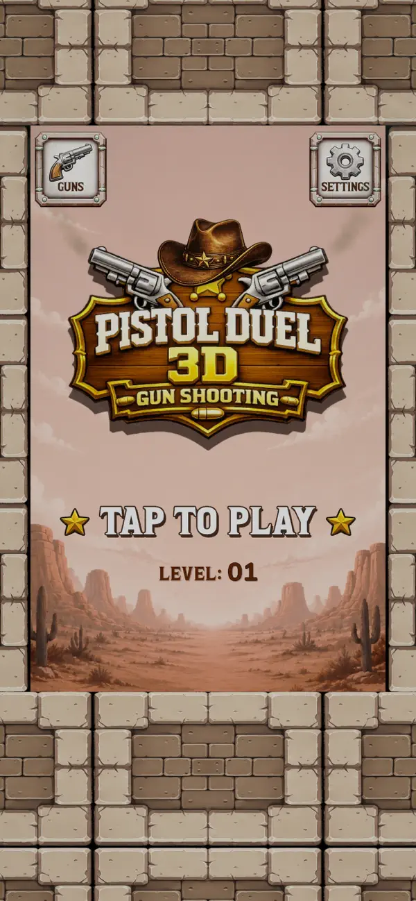Screenshot #1 pour Pistol Duel 3D: Gun Shooting