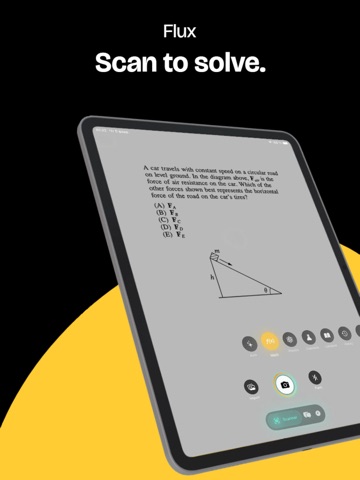 Flux: AI Homework Solver iPad screenshot
