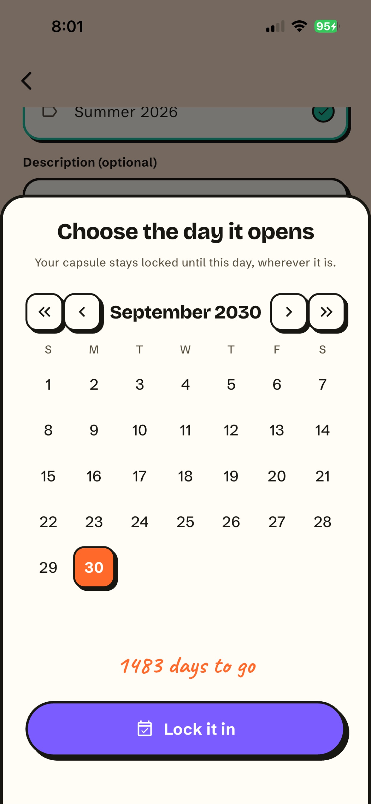 Screenshot 3 of Digital time capsule | Capsula