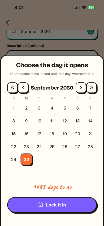 Digital time capsule | Capsula screenshot 3