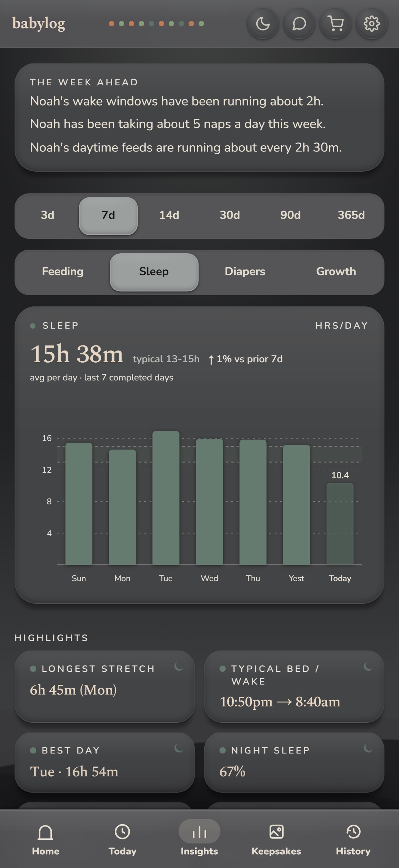 Screenshot 4 of Babylog: Baby Tracker & Book
