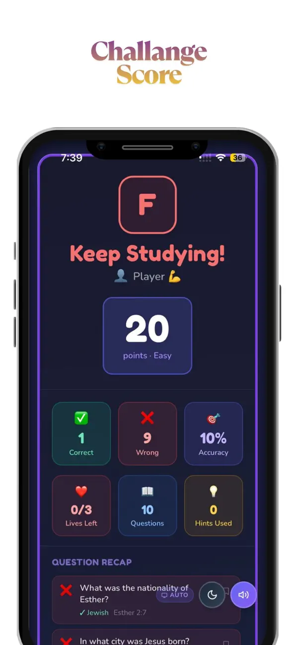 Screenshot #3 pour Scripture Showdown Trivia