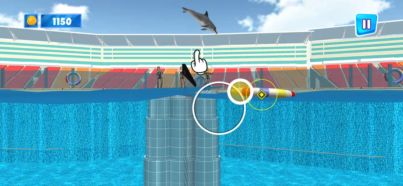 Screenshot #2 pour Dolphin Oasis Park Show Game