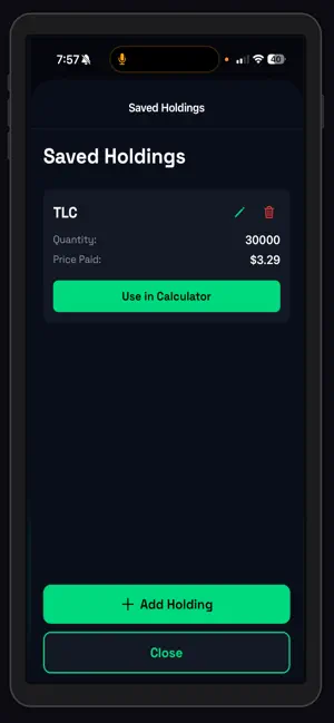 Averaging Down Calculator screenshot 3