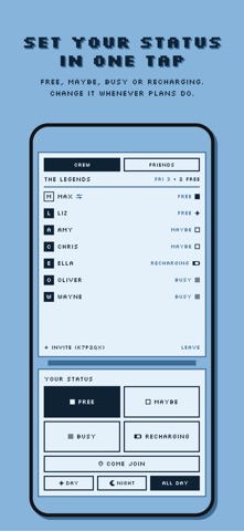 WhoFree: Friend Status screenshot 2