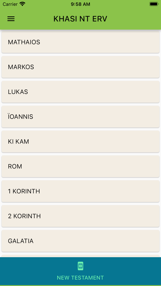 #7. Khasi New Testament (iOS) โดย: Rajesh Bhengra