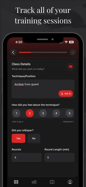 Kesa: BJJ & Jiu Jitsu Tracker screenshot 4