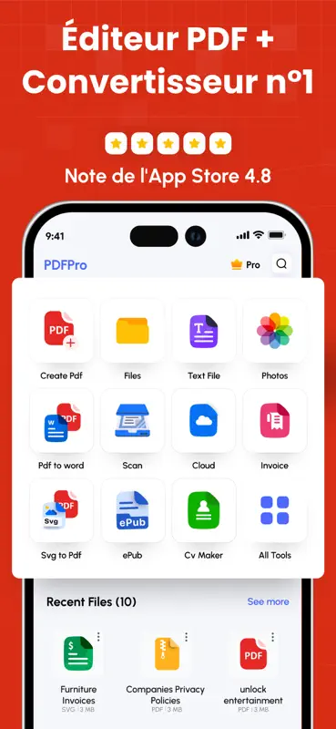 PDF Converter · Editor & Scan screenshot 1 of 10