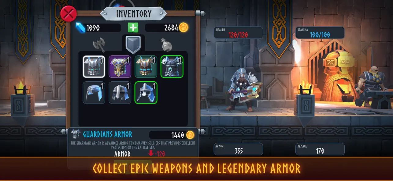 Narin Secrets of Dwarvenia Hack screenshot 4 - iOS game interface