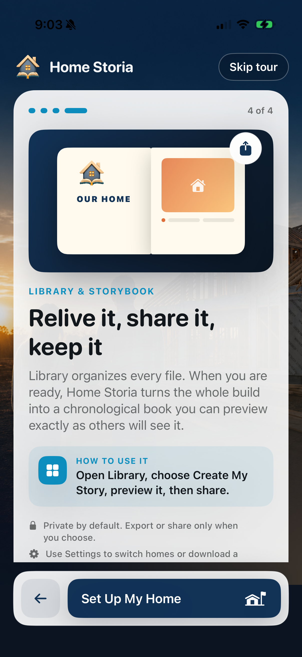 Home Storia: Build Journal screenshot 6