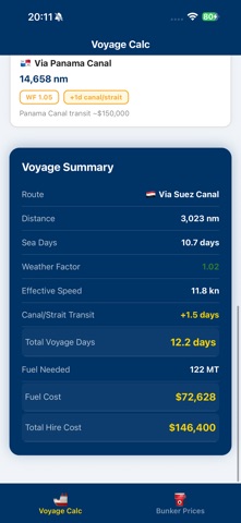 NaviCost Screenshot 2 of 4
