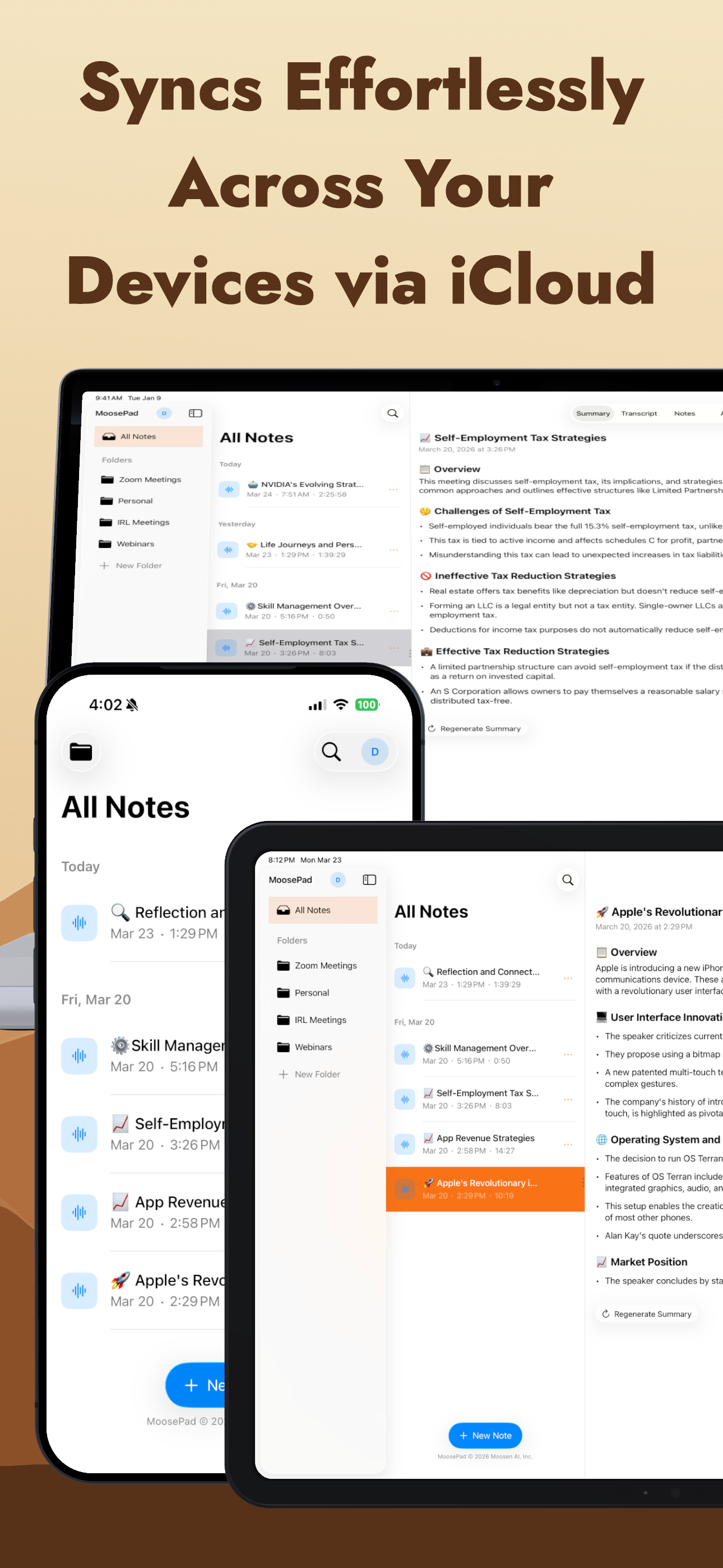 MoosePad: AI Meeting Notes