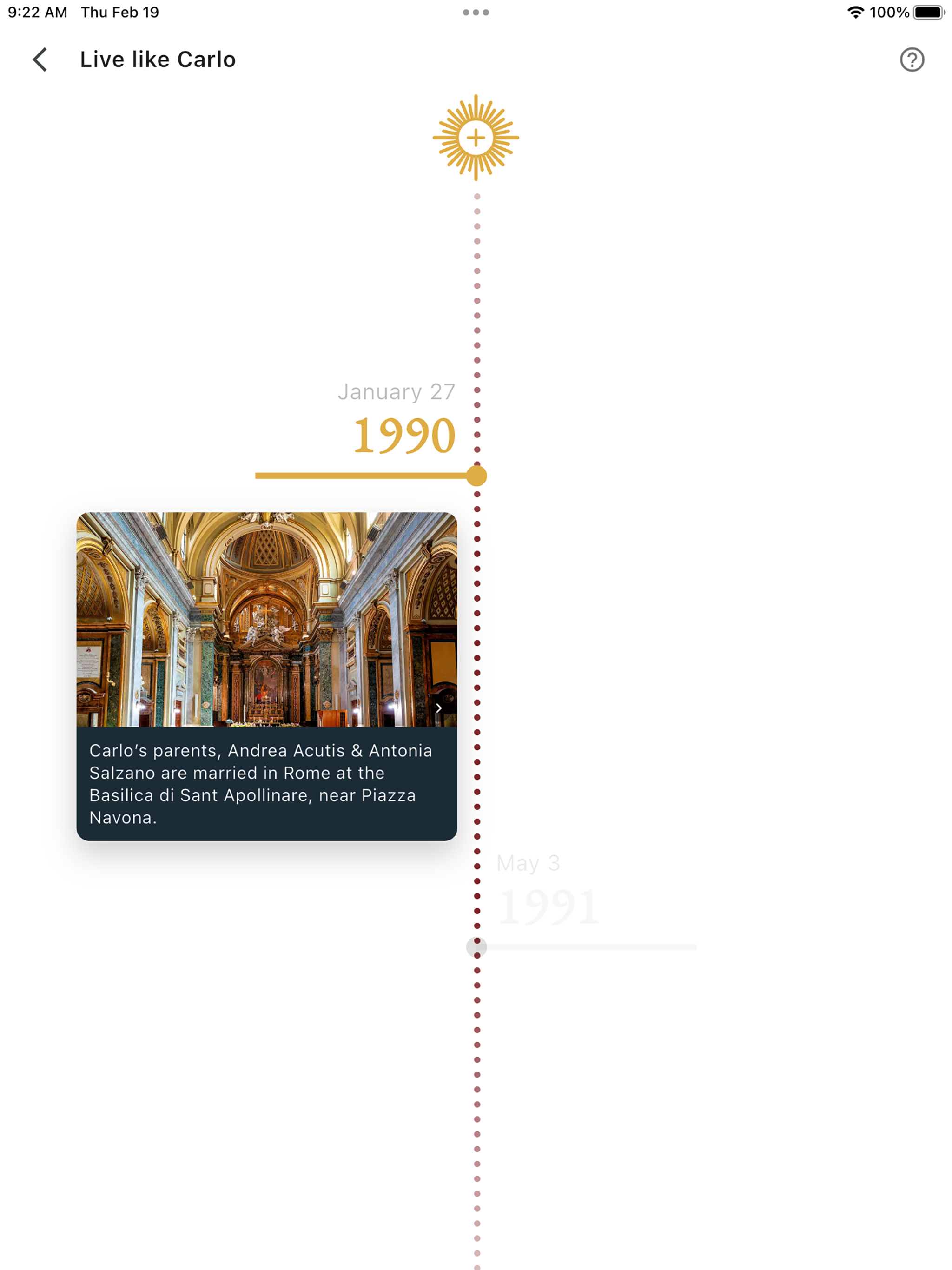 St Carlo: Eucharistic Miracles
