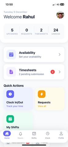 Agency HR Manager iPhone screenshot