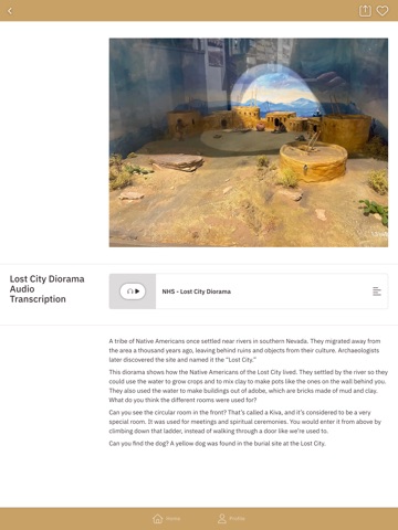 Nevada State Museums iPad screenshot