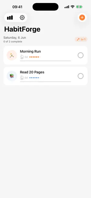 HabitForge: Streak Tracker screenshot 1